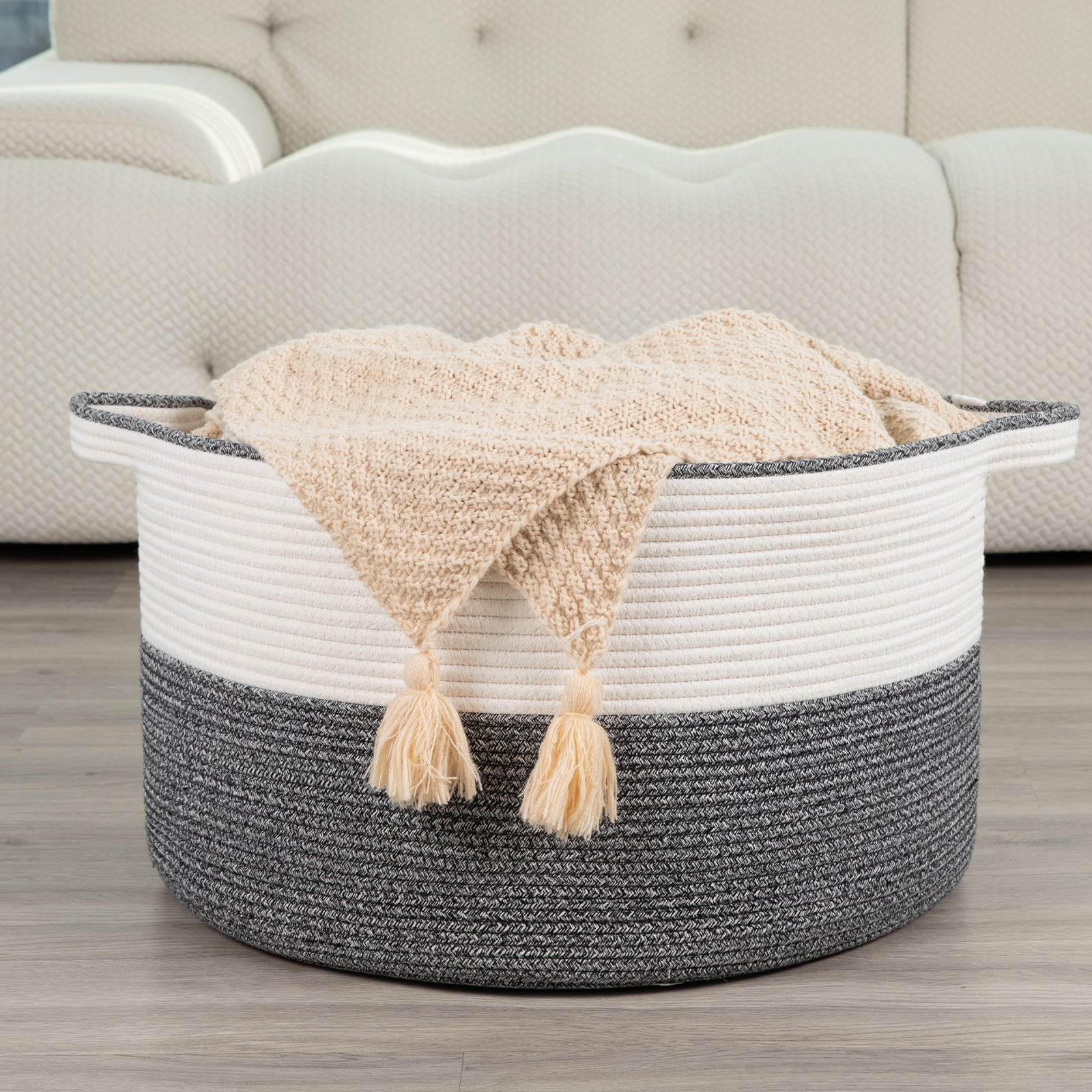 23’’ x 23’’ x 13’’ Extra Large Storage Basket - Oiahomy
