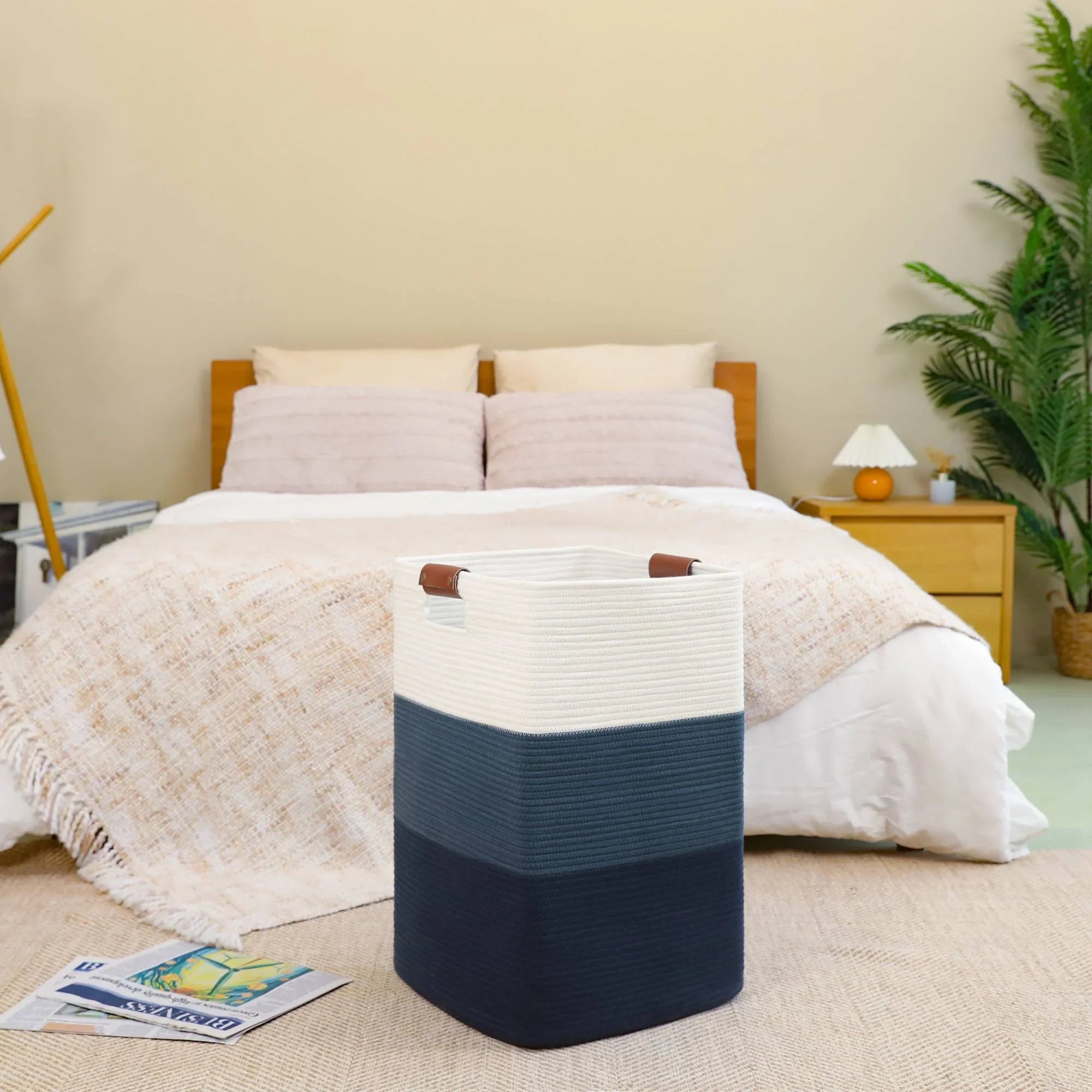 15.75"x 15.75"x 23.63" Storage Basket Hamper - Oiahomy