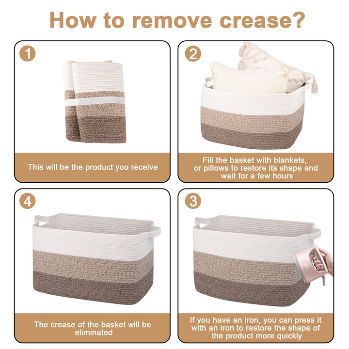 20''×16''×12'' Woven Blanket Basket - Oiahomy