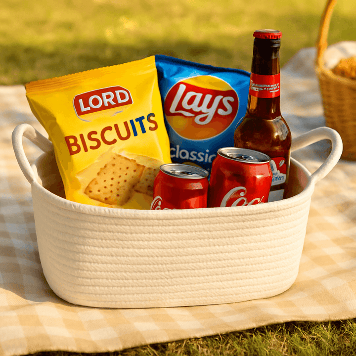 OIAHOMY Woven Picnic Basket - Oiahomy