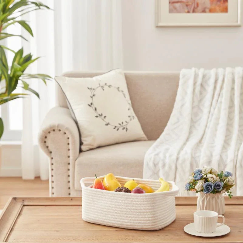 3 Pack Cotton Rope Baskets - Oiahomy