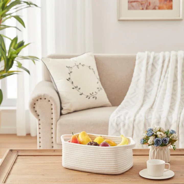 3 Pack Cotton Rope Baskets - Oiahomy