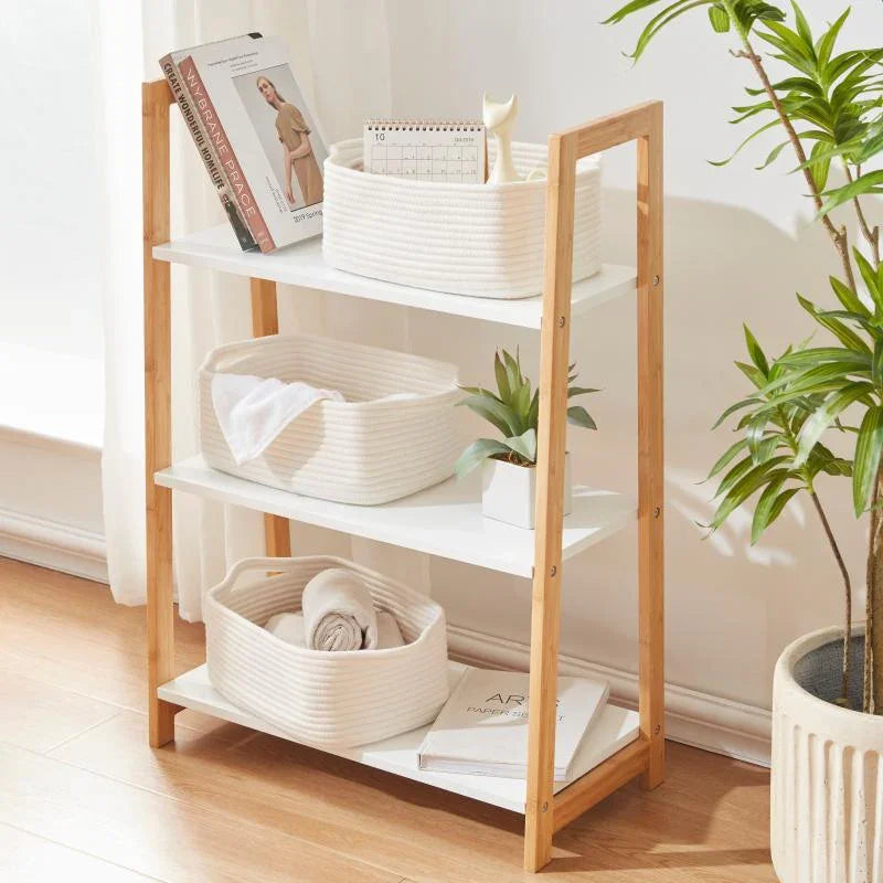 3 Pack Cotton Rope Baskets - Oiahomy