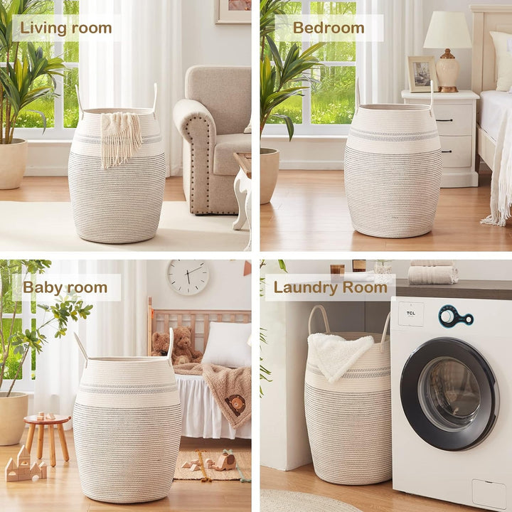 25.6" Height Laundry Basket Hamper - Oiahomy