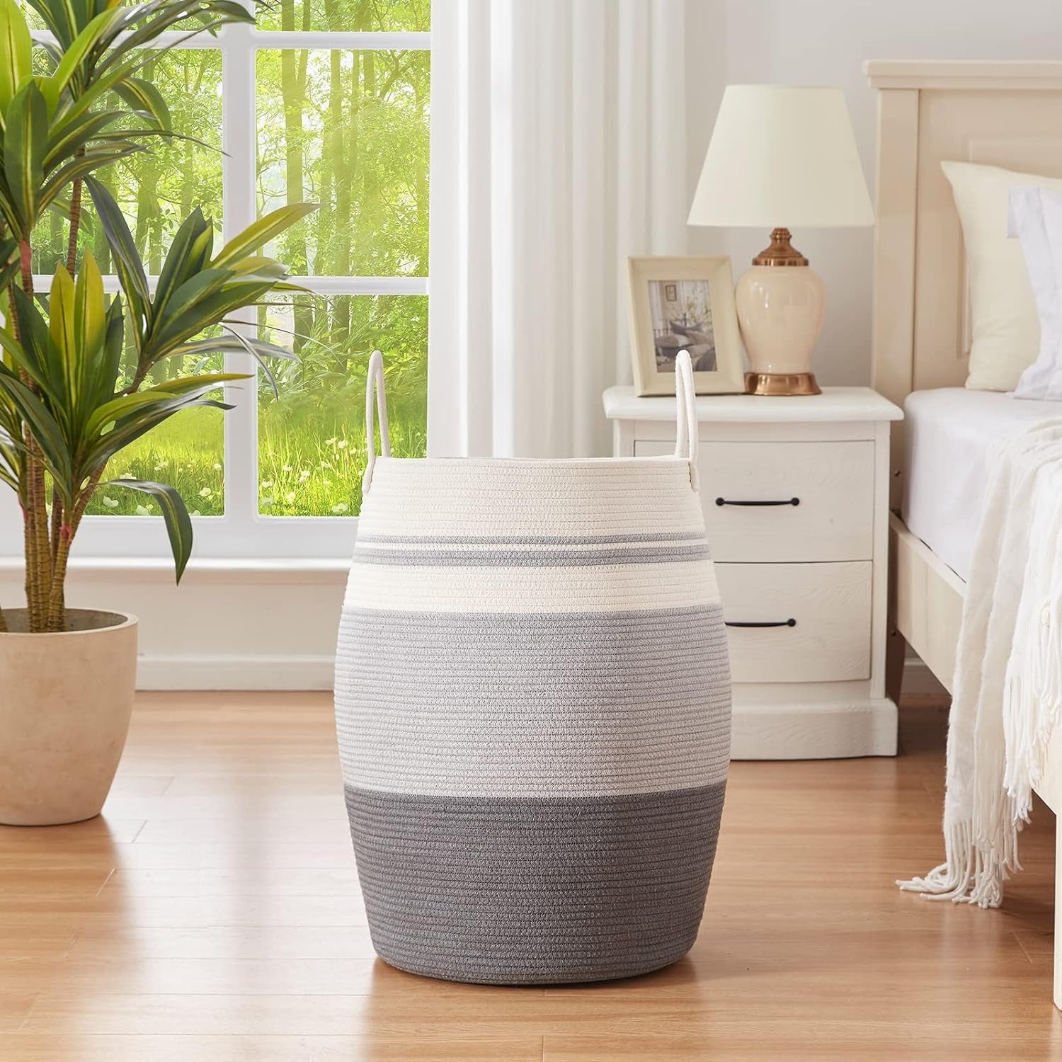 25.6" Height Laundry Basket Hamper - Oiahomy