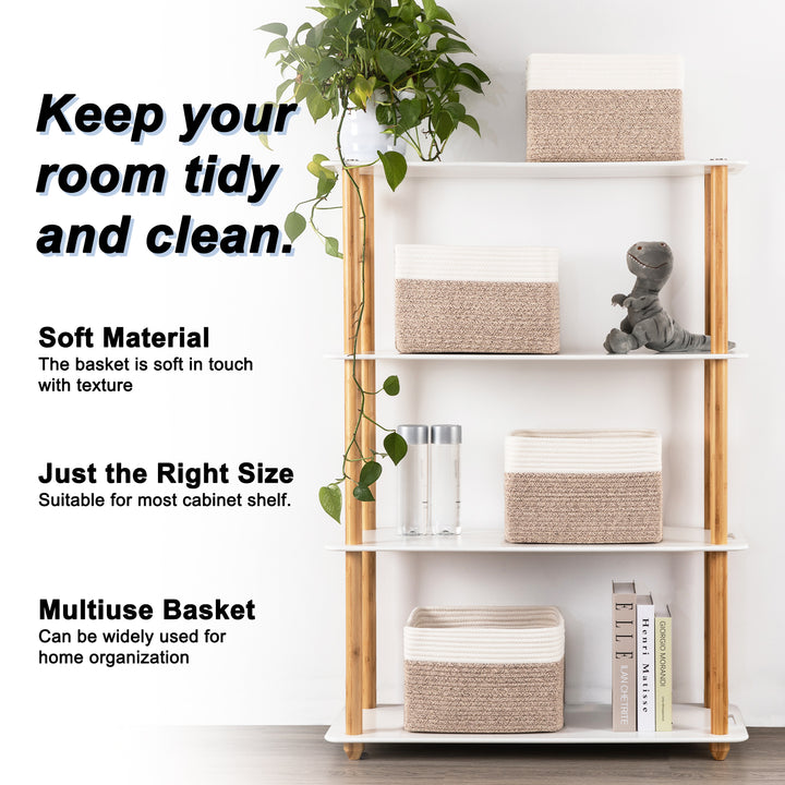 13"x7.8"x9" Storage Baskets for Organizing 4 Pack - Oiahomy