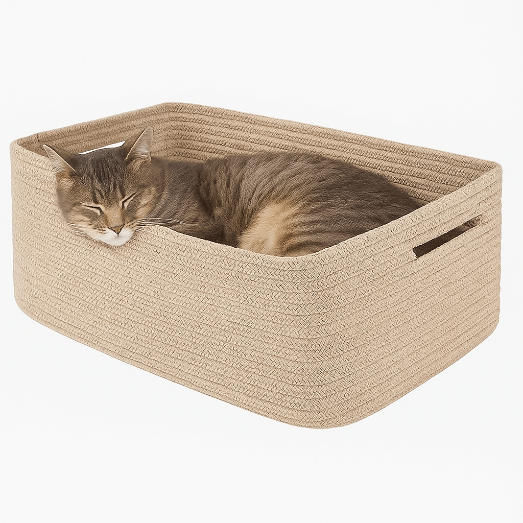 Oiahomy 2 Packs Brown Pet Beds - Oiahomy