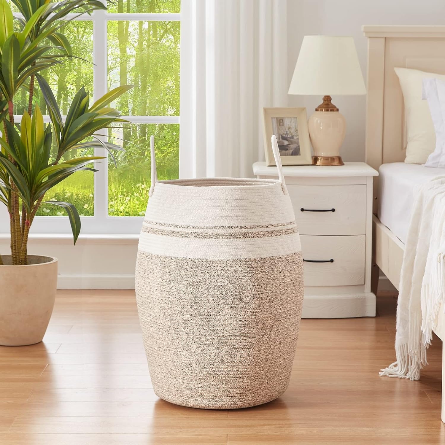 25.6" Height Laundry Basket Hamper - Oiahomy