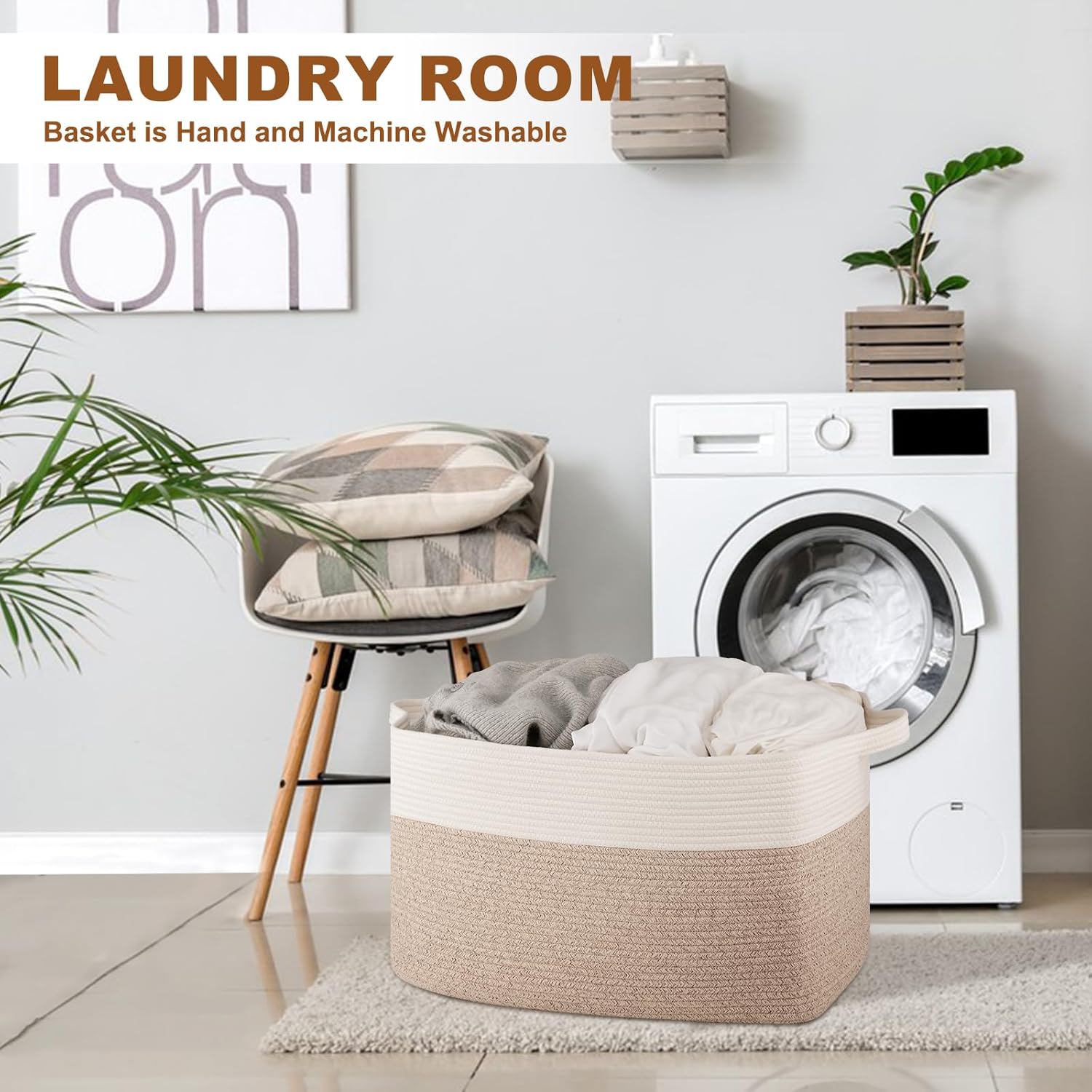 24" X 17"x 14" Extra Large Collapsible Laundry Basket With Handles - Oiahomy