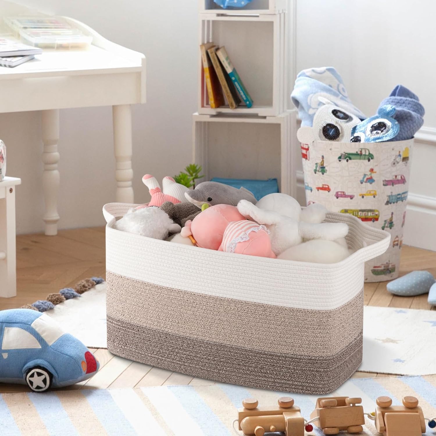 20''×16''×12'' Woven Blanket Basket - Oiahomy