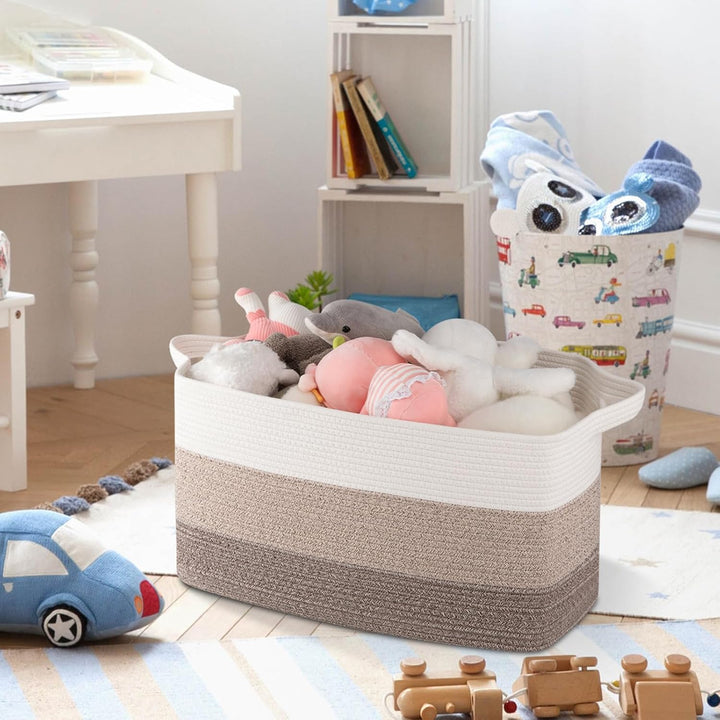 20''×16''×12'' Woven Blanket Basket - Oiahomy