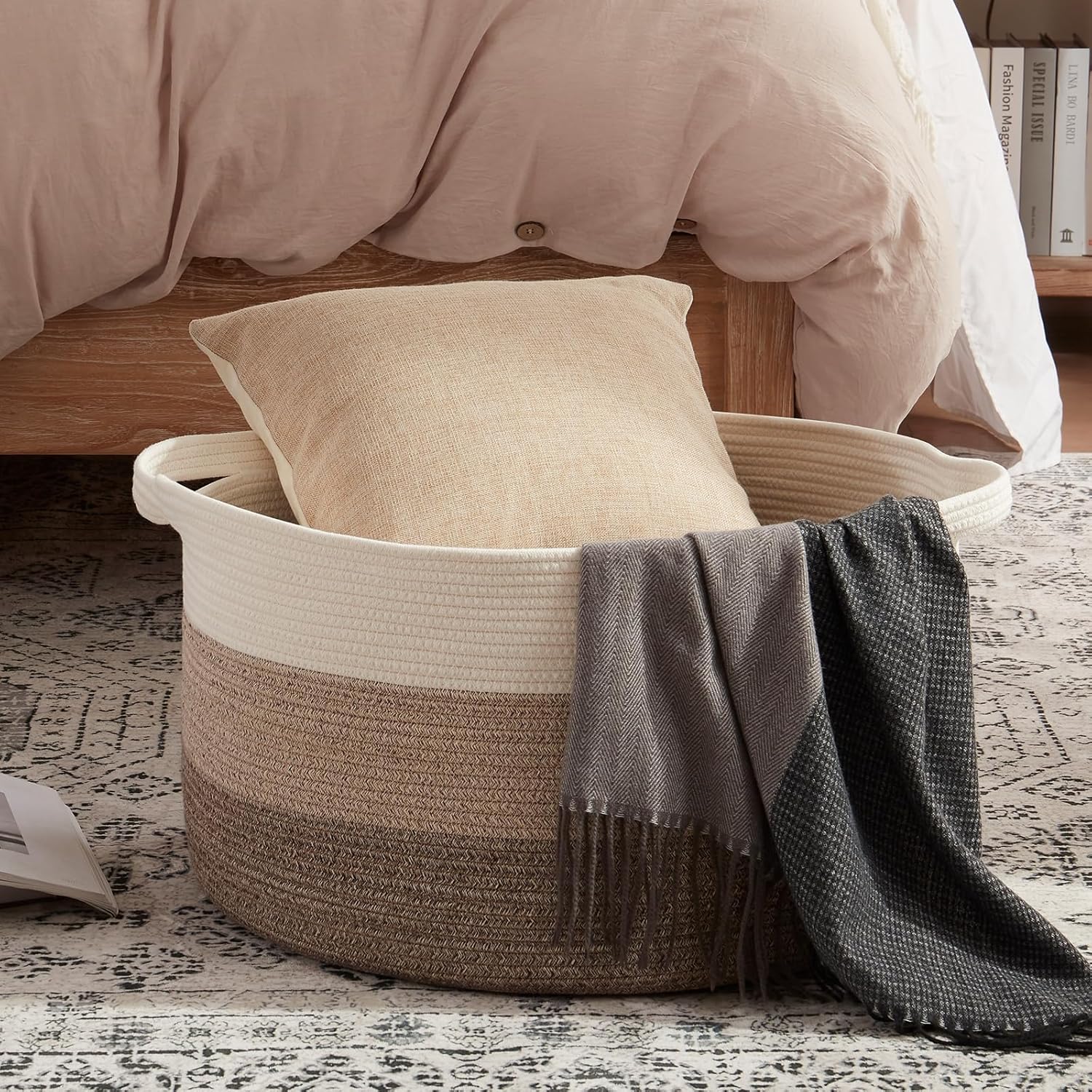 23’’ x 23’’ x 13’’ Extra Large Storage Basket - Oiahomy