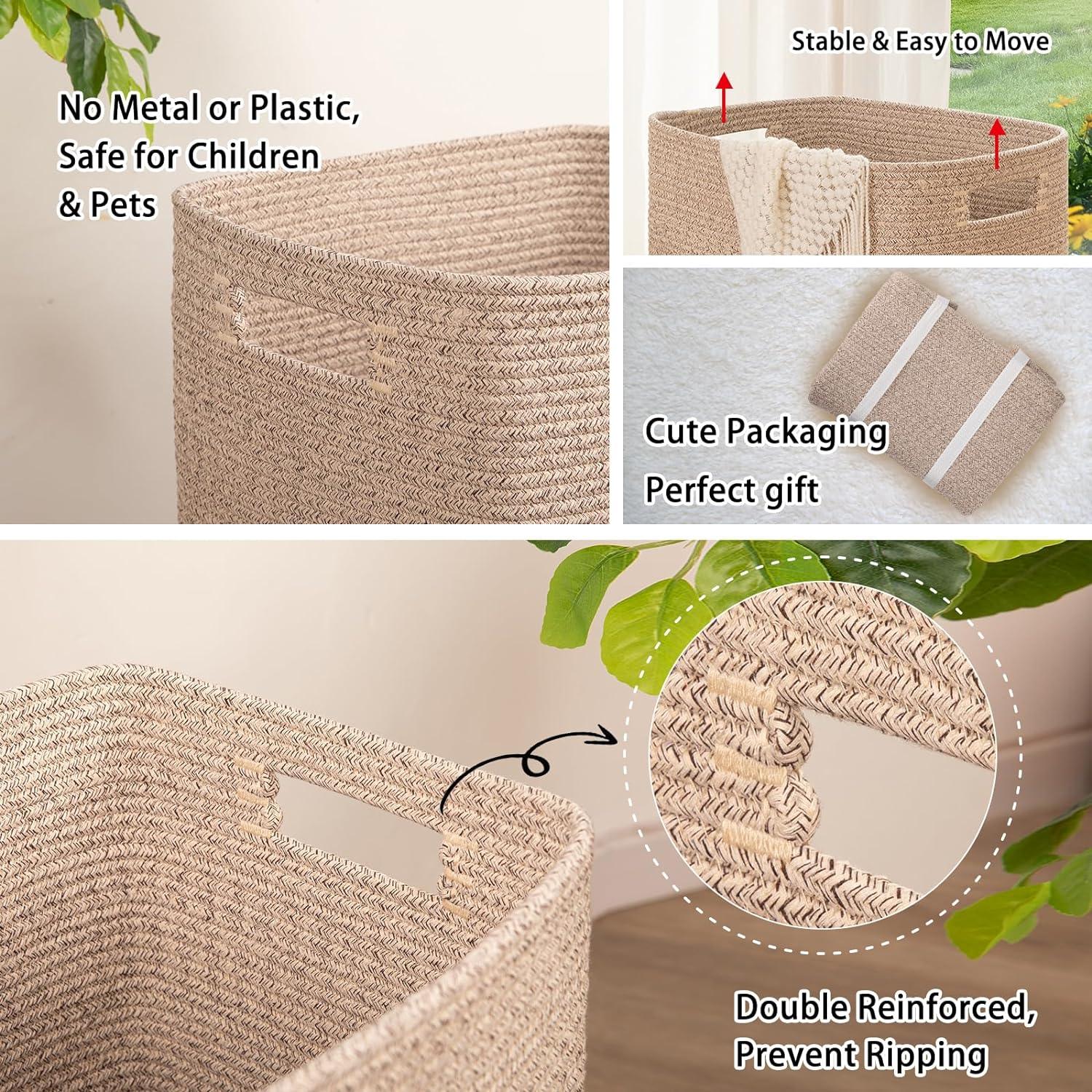 22"x16"x13" Woven Laundry Hamper - Oiahomy