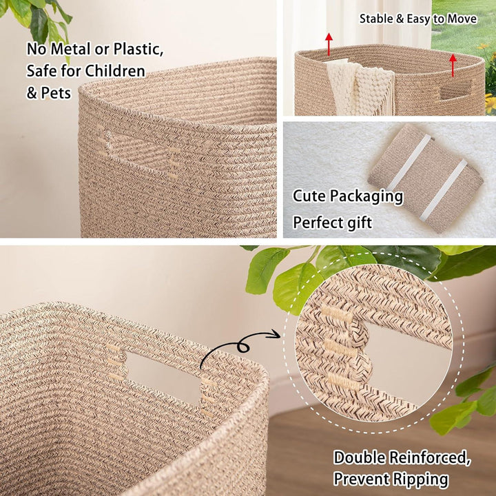 22"x16"x13" Woven Laundry Hamper - Oiahomy