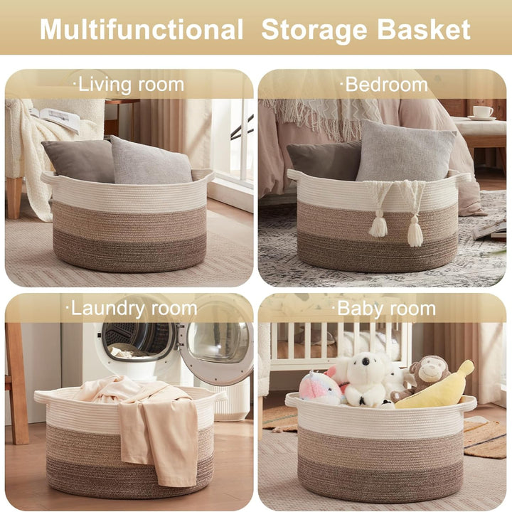 23’’ x 23’’ x 13’’ Extra Large Storage Basket - Oiahomy