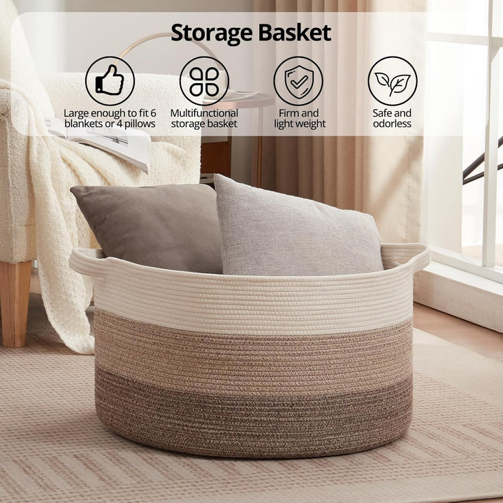 23’’ x 23’’ x 13’’ Extra Large Storage Basket - Oiahomy