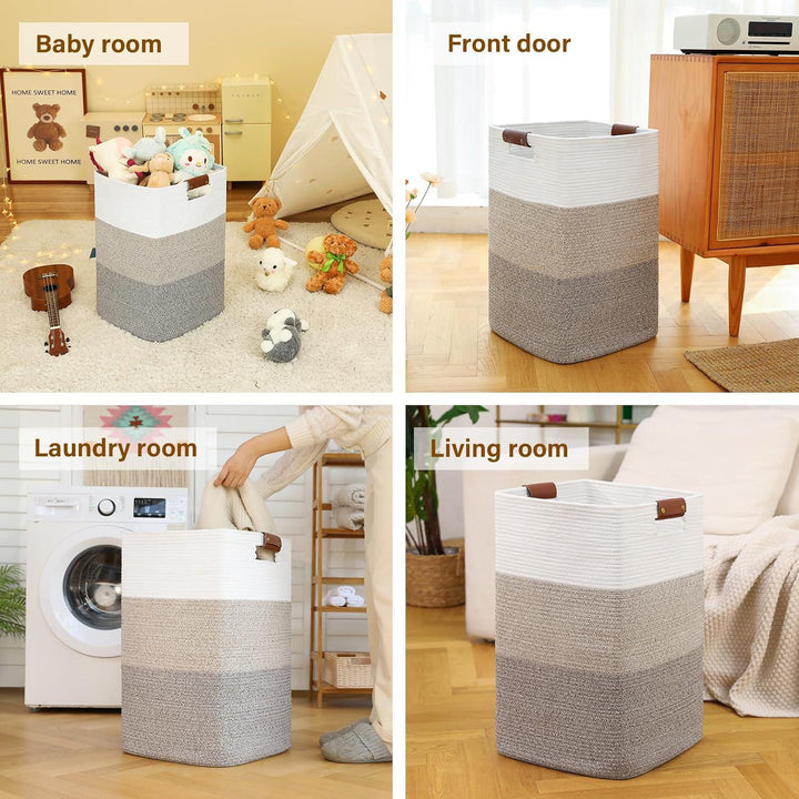 15.75"x 15.75"x 23.63" Storage Basket Hamper - Oiahomy