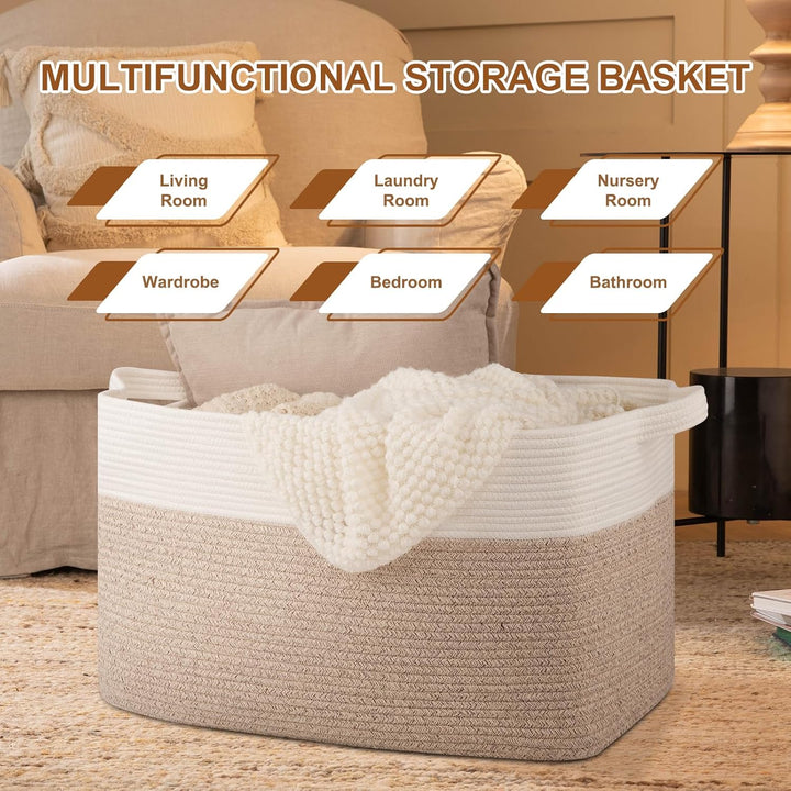 24" X 17"x 14" Extra Large Collapsible Laundry Basket With Handles - Oiahomy