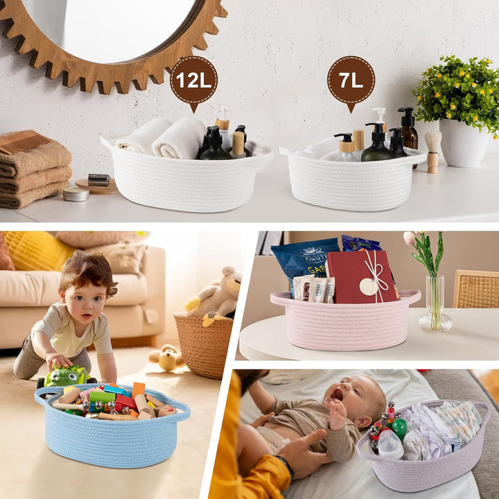 OIAHOMY Green Christmas Gift Bin Birthday Gift Basket - Oiahomy