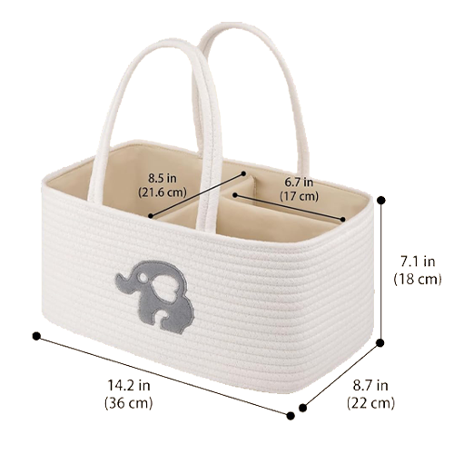 Cotton Diaper Caddy - Oiahomy