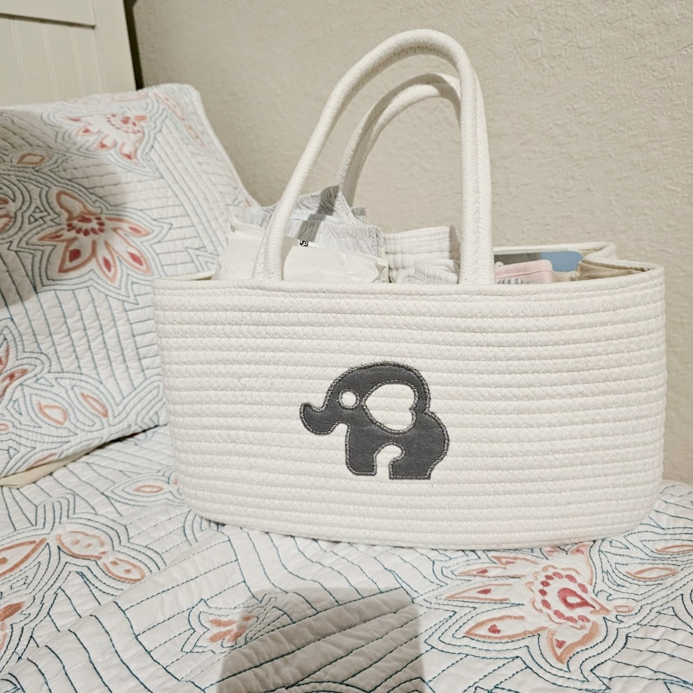 Cotton Diaper Caddy - Oiahomy