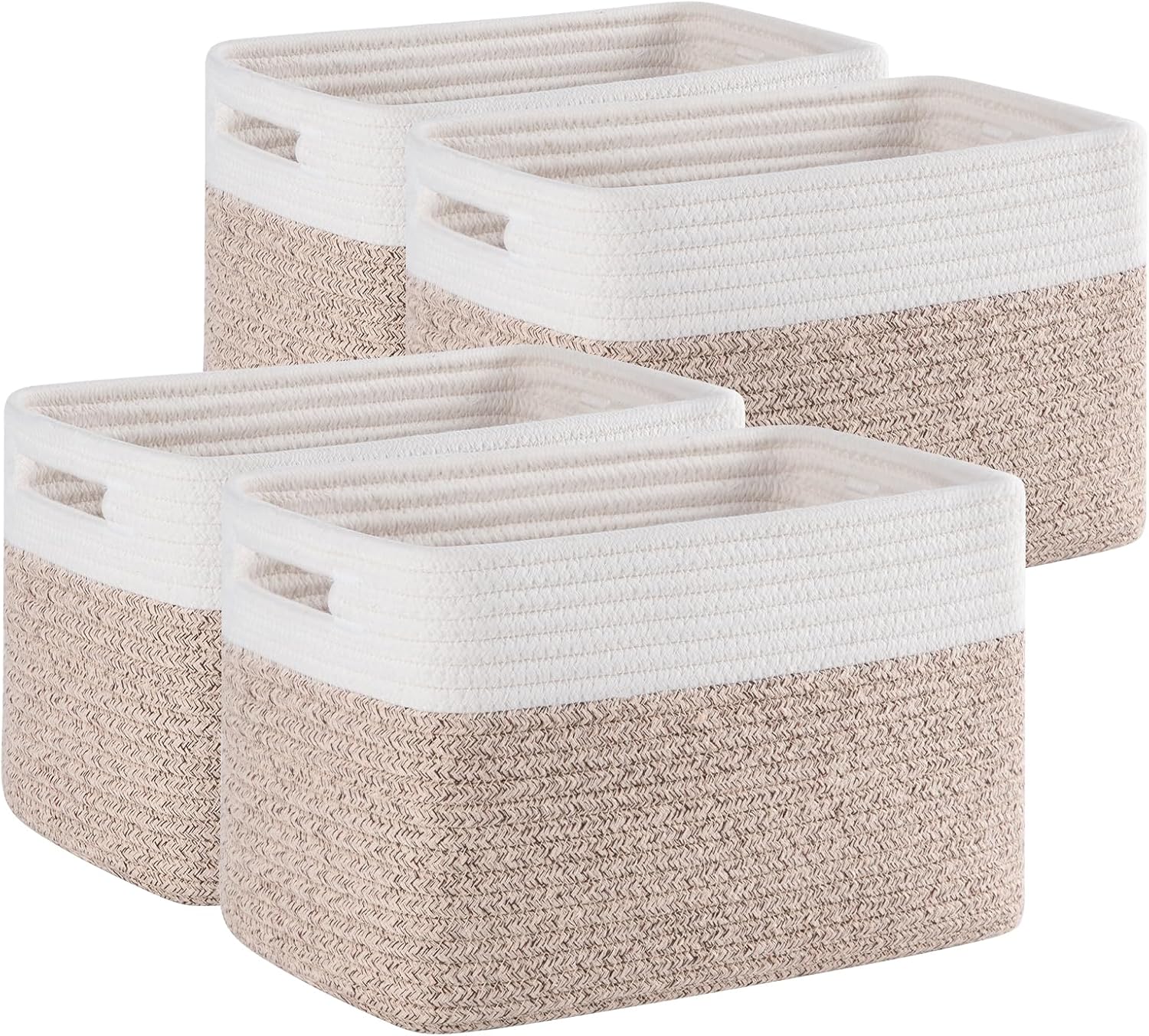 OIAHOMY 4 Pack Durable Basket Toy Storage Bins - Oiahomy