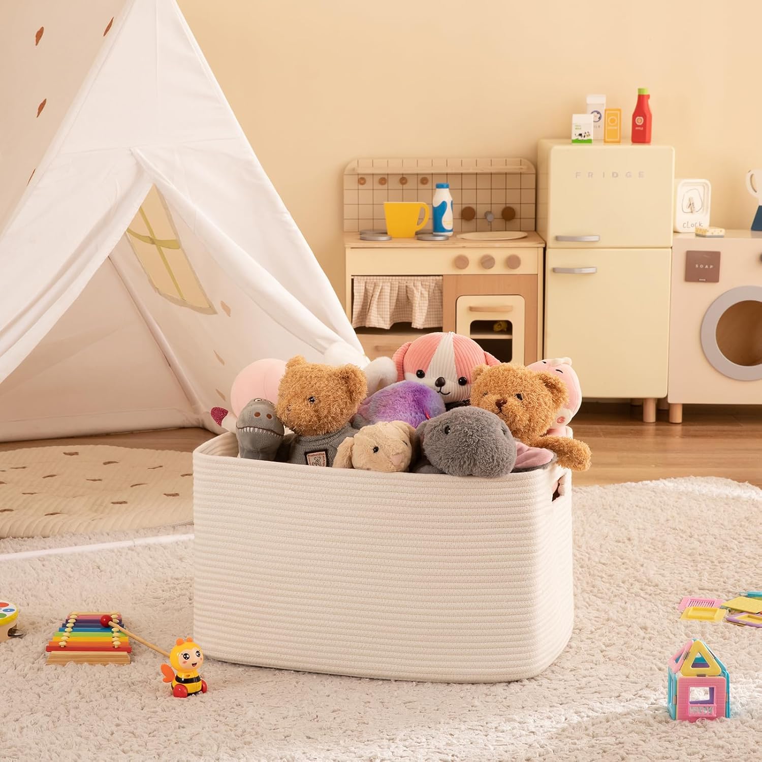 Woven Hamper for Clothes - Oiahomy