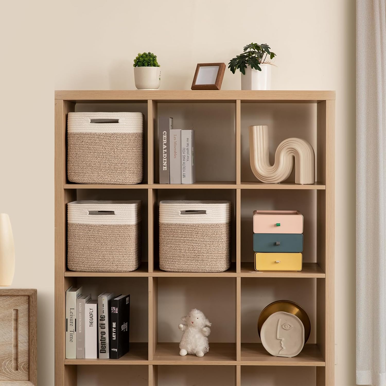 OIAHOMY Woven Basket Closets Bins - Oiahomy