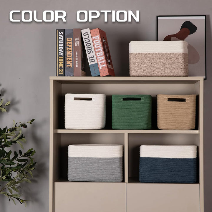 OIAHOMY 4 Pack Durable Basket Toy Storage Bins - Oiahomy