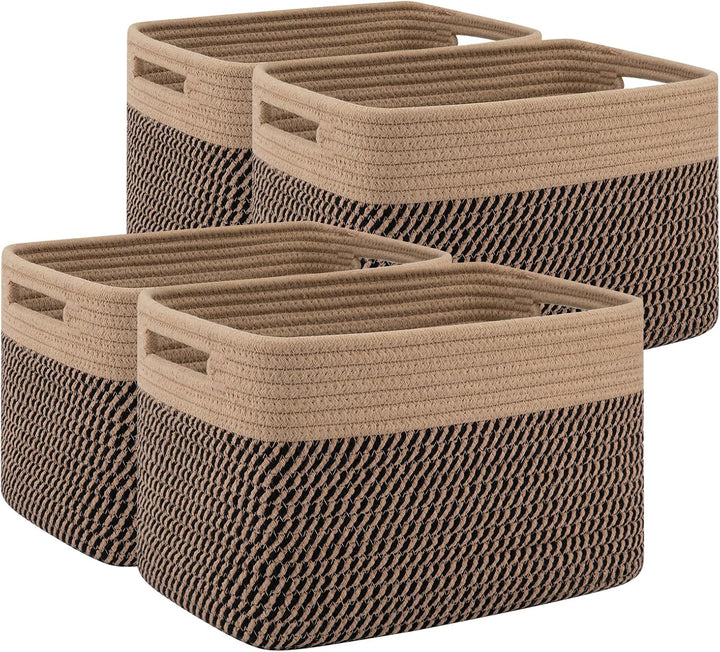 OIAHOMY 4 Pack Durable Basket Toy Storage Bins - Oiahomy