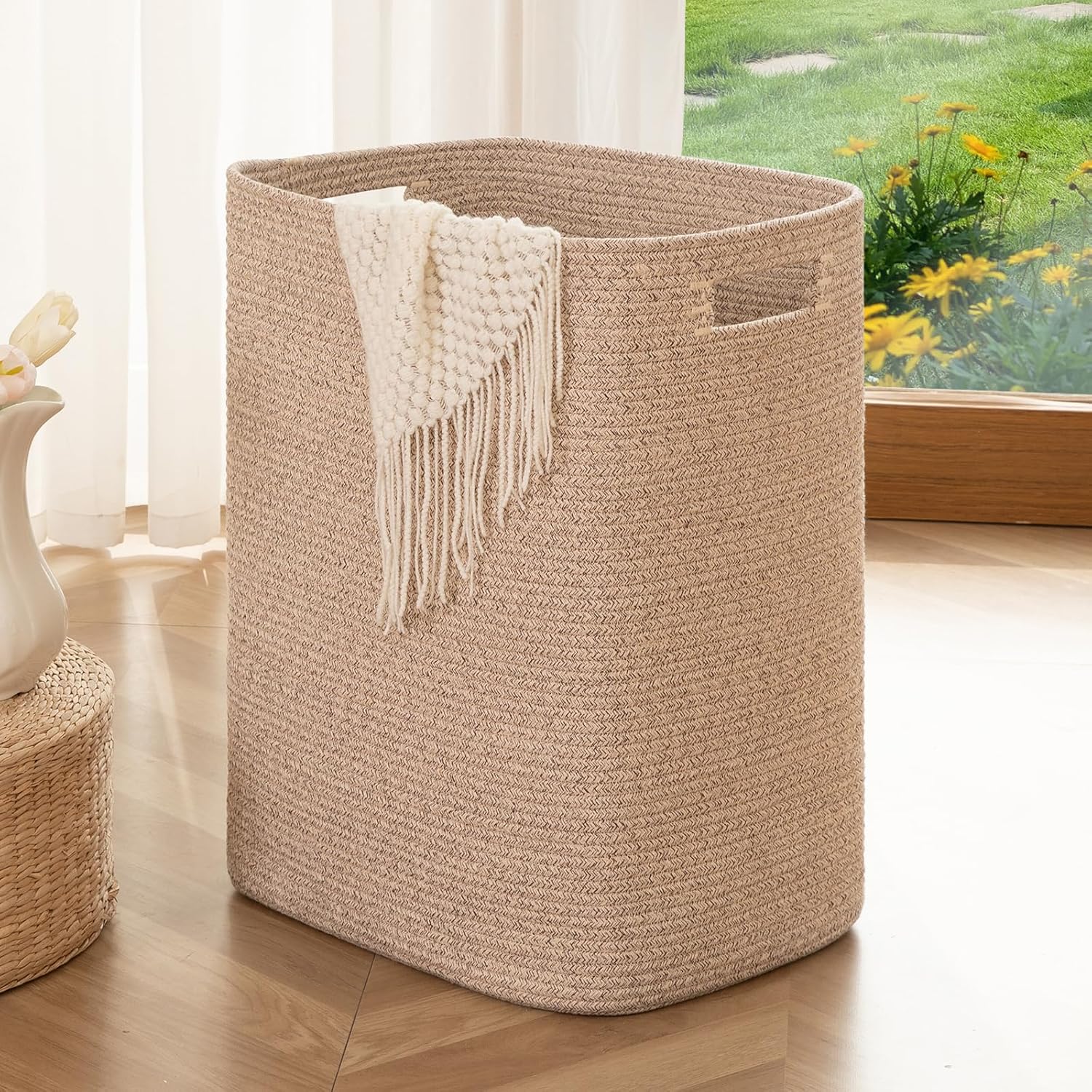 OIAHOMY Woven Decorative Storage Basket - Oiahomy