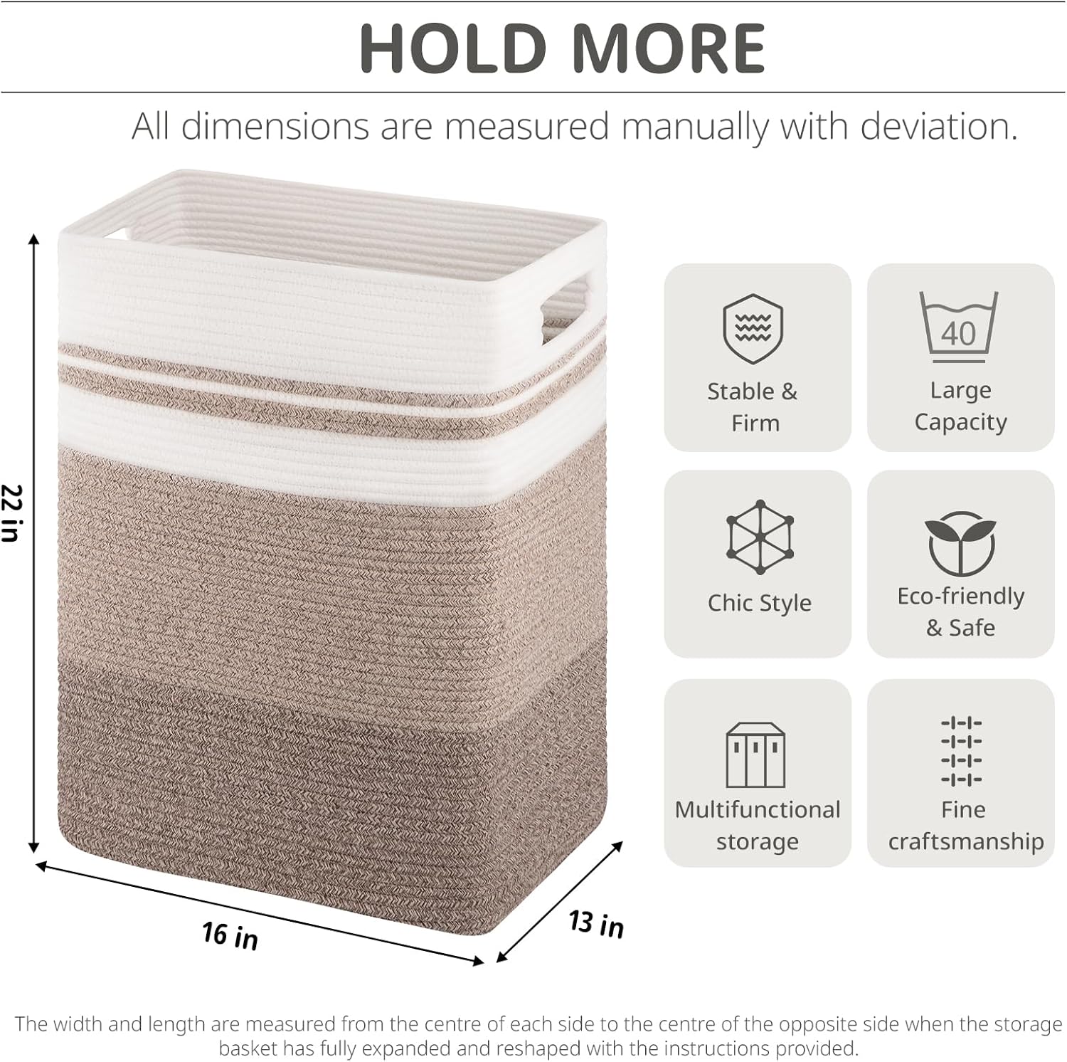 OIAHOMY Height Tall Laundry Basket - Oiahomy