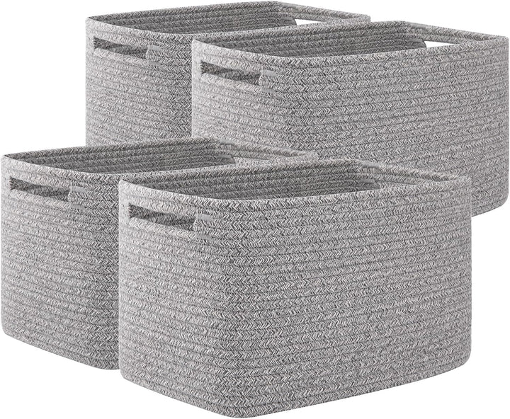 OIAHOMY 4 Pack Woven Baskets for Storage - Oiahomy