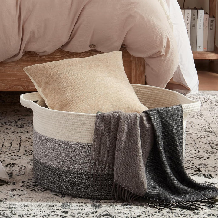 OIAHOMY Storage Basket With Handles - Oiahomy