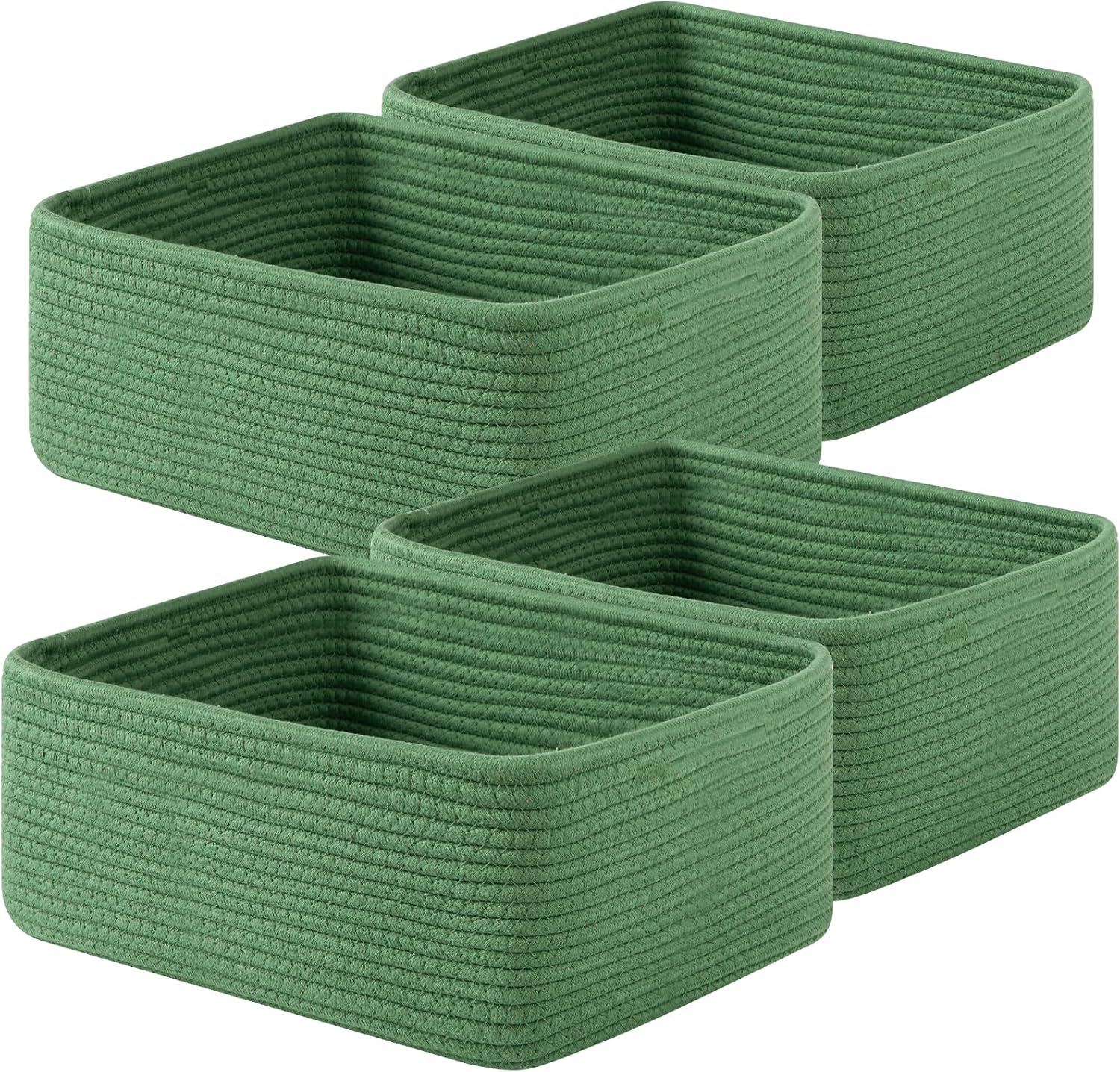OIAHOMY 4 Pack Decorative Basket for Living Room - Oiahomy