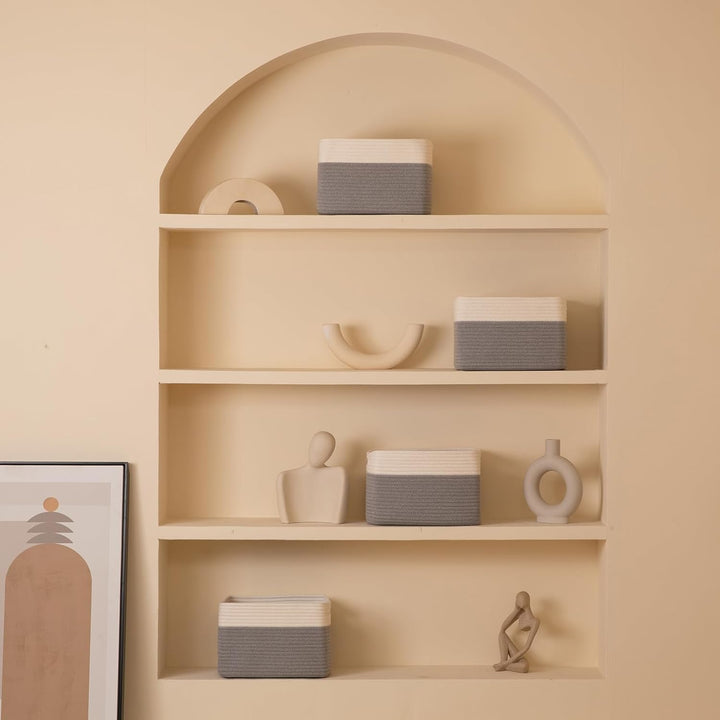 OIAHOMY 4 Pack Durable Basket Toy Storage Bins - Oiahomy