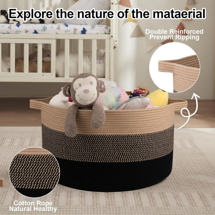 OIAHOMY Storage Basket With Handles - Oiahomy