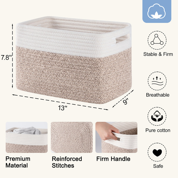 13"x7.8"x9" Storage Baskets for Organizing 4 Pack - Oiahomy