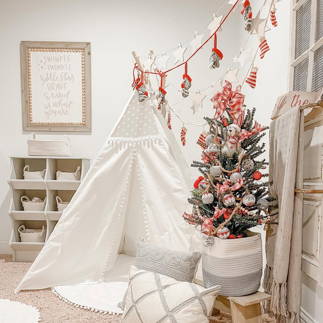 How to Light Up Your Christmas Home Decor with a Blanket Basket