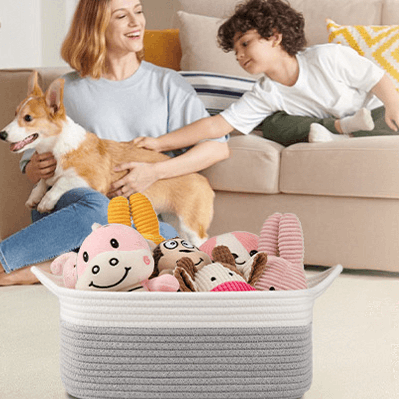 Oiahomy Rope Storage Basket For Pet - Oiahomy 