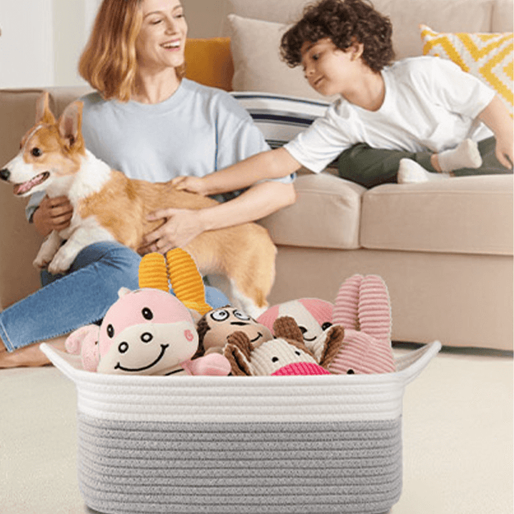 Oiahomy Rope Storage Basket For Pet - Oiahomy 