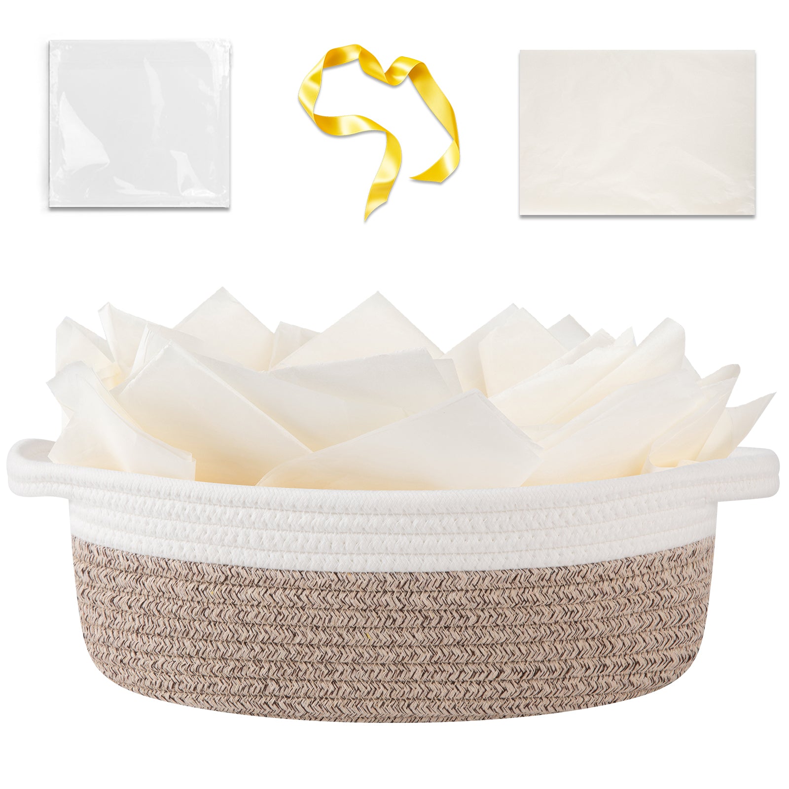 OIAHOMY Gift Basket Empty with Handle