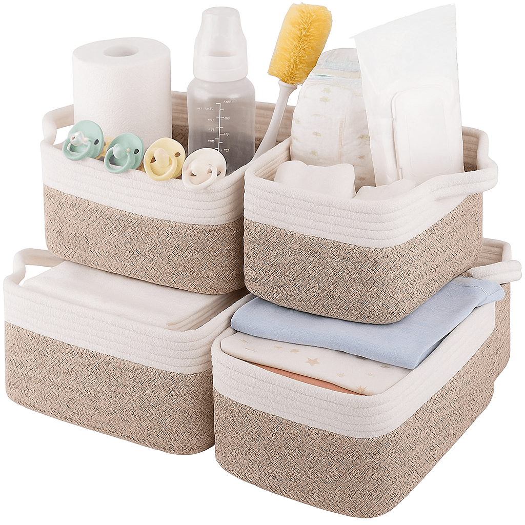 Oiahomy 3 Pack Storage baskets for baby Diaper - Oiahomy 