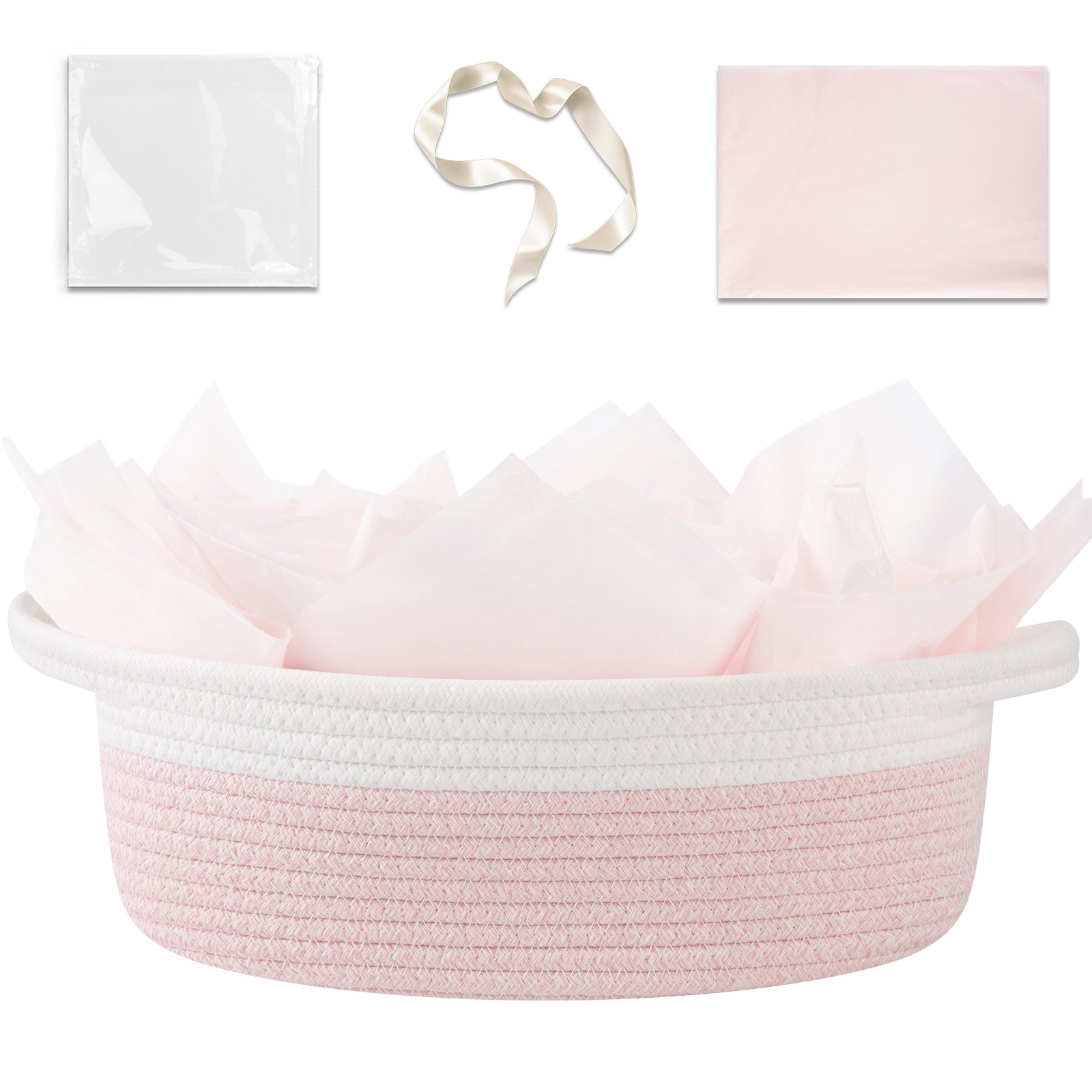 OIAHOMY Gift Basket Empty with Handle