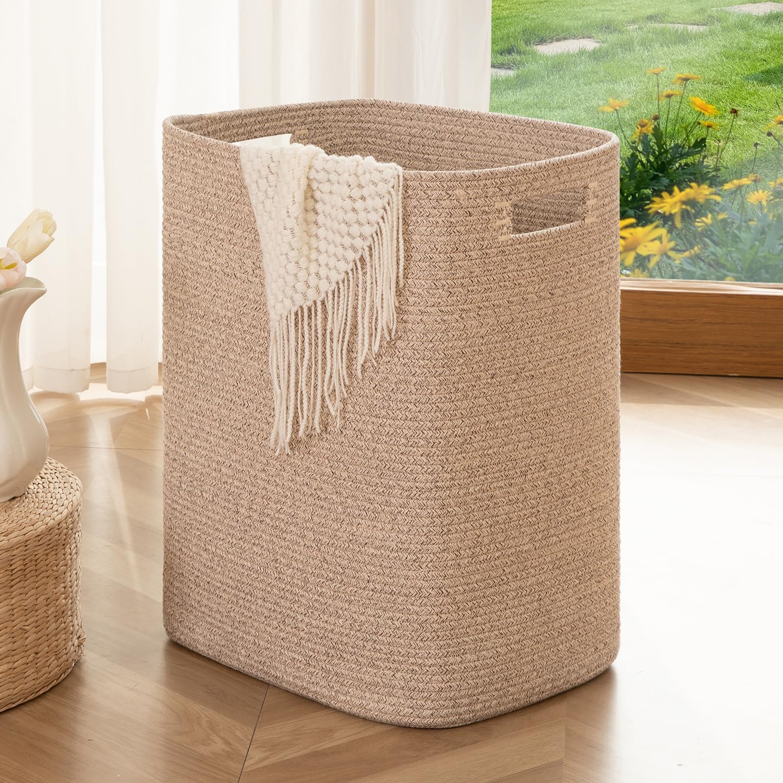 22"x16"x13" Cotton Rope Storage Basket