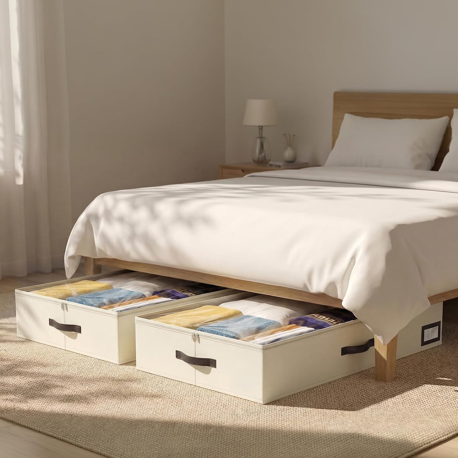 OIAHOMY 2 Pack Under Bed Storage Containers