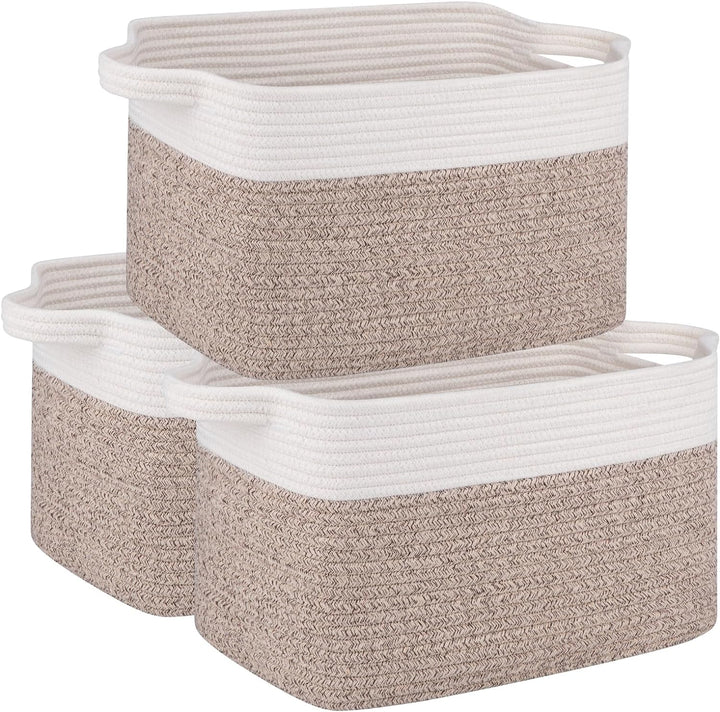 OIAHOMY Toy Storage Bin Woven Basket with Handles - Oiahomy 