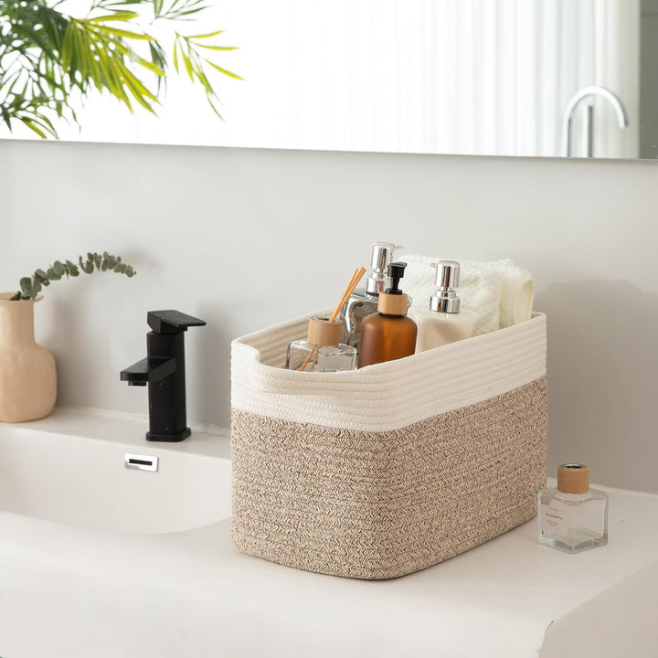 OIAHOMY Toy Storage Bin Woven Basket with Handles - Oiahomy 