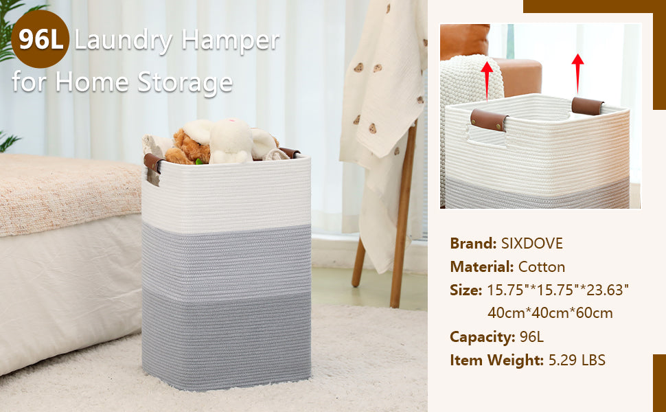 OIAHOMY Home Organizing Storage Hamper with Handles - Oiahomy 