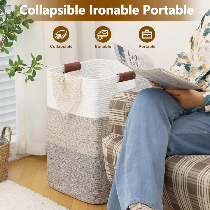 OIAHOMY Home Organizing Storage Hamper with Handles - Oiahomy 